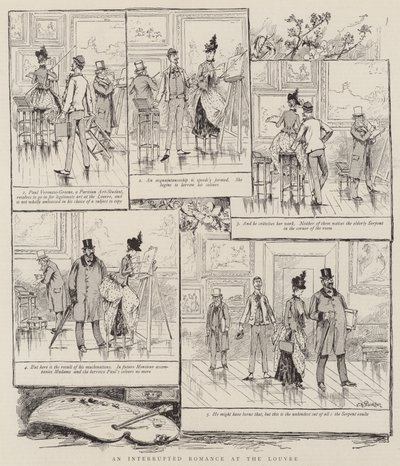 Un romance interrumpido en el Louvre de Victor Armand Poirson